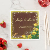 Rustige, donkerwitte bosvlinder servet (Insitu)