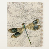 Rustige  dragonfly-monogram planner (Achterkant)