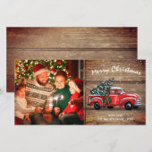 Rustige  driekwartsfoto 8x4 feestdagenkaart (Voorkant / Achterkant)