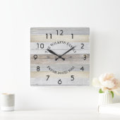 Rustige Driftwood Aangepaste Square Wall klok (Huis)