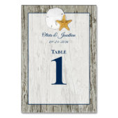 Rustige driftwood Beach Sand Dollar Wedding Kaart (Voorkant)