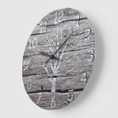 Rustige Driftwood Clock Artwork Grote Klok (Hoek)