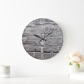 Rustige Driftwood Clock Artwork Grote Klok (Huis)
