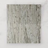 Rustige driftwood en dollair huwelijk plaatskaartje (Binnenkant ongevouwen)