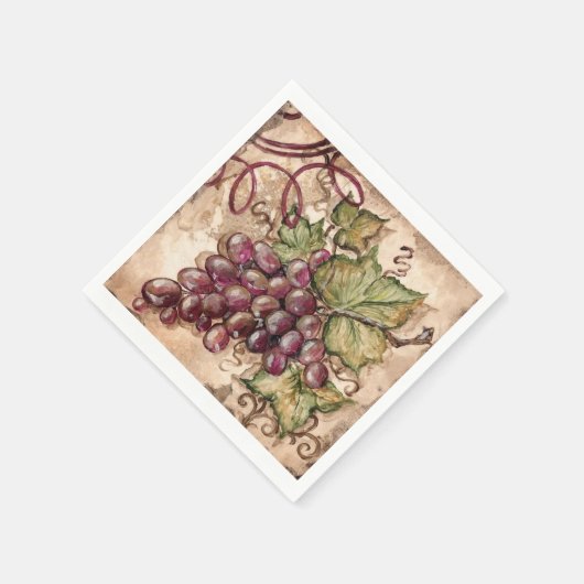 Rustige druivenluiers servet (Hoek)