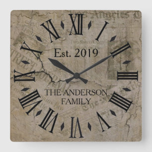 Rustige  drukke New York Times Wall Street Vierkante Klok