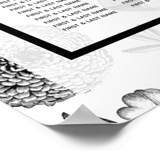 Rustige  druppelingkaart poster (Hoek)