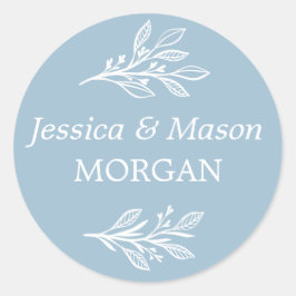 Rustige Dusty Blue Envelope-zegels - voor Stickers