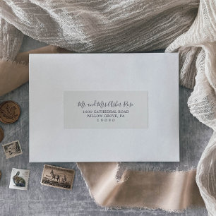 Rustige Earth Coordinate Guest Adresetiketten Sticker