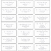 Rustige Earth Coordinate Guest Adresetiketten Sticker (Voorkant)