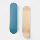 Rustige & eenvoudige blauwe linnen gestructureerde persoonlijk skateboard (Voorkant)