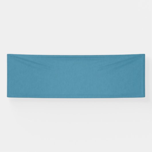 Rustige & eenvoudige Blauwe linnen gestructureerde Spandoek (Horizontaal)