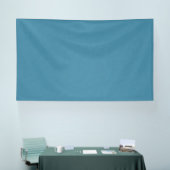 Rustige & eenvoudige Blauwe linnen gestructureerde Spandoek (Beurs)