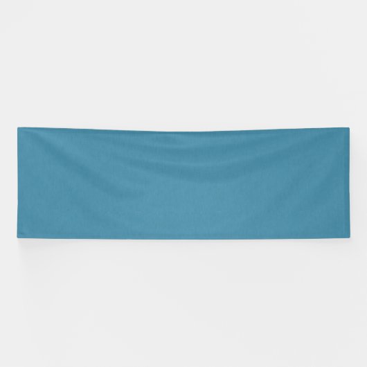 Rustige & eenvoudige Blauwe linnen gestructureerde Spandoek (Horizontaal)