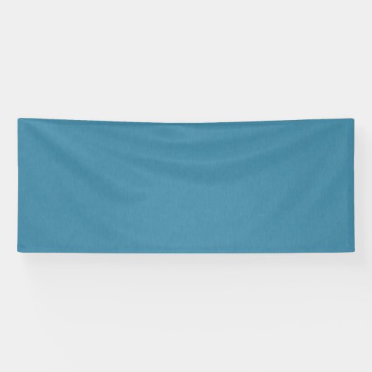 Rustige & eenvoudige Blauwe linnen gestructureerde Spandoek (Horizontaal)