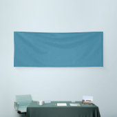 Rustige & eenvoudige Blauwe linnen gestructureerde Spandoek (Beurs)
