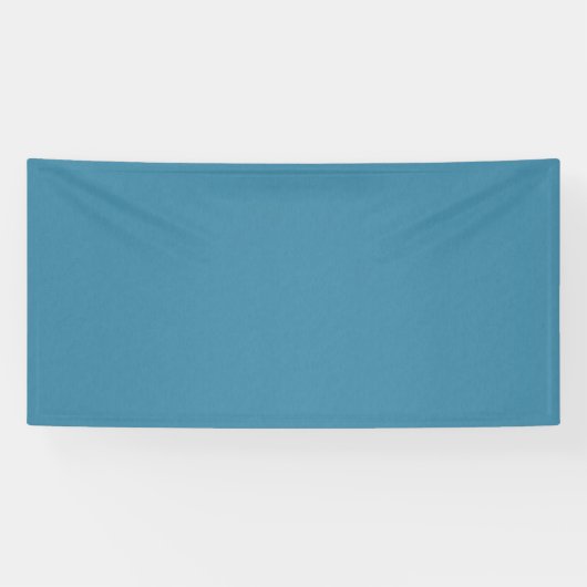 Rustige & eenvoudige Blauwe linnen gestructureerde Spandoek (Horizontaal)