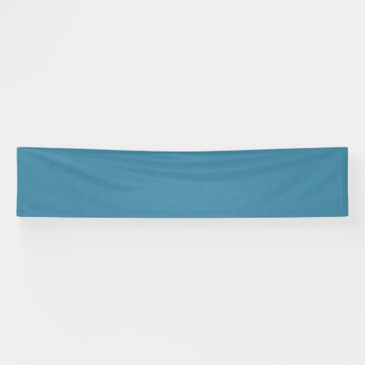 Rustige & eenvoudige Blauwe linnen gestructureerde Spandoek (Horizontaal)
