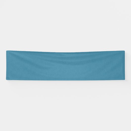 Rustige & eenvoudige Blauwe linnen gestructureerde Spandoek (Horizontaal)