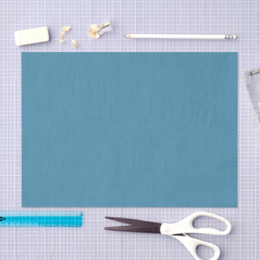 Rustige & eenvoudige Blauwe linnen gestructureerde Tissuepapier (Craft)