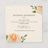 Rustige  eenvoudige Boerderij van kippen Vierkante Visitekaartje (Achterkant)