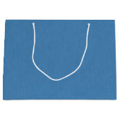 Rustige & eenvoudige effen blauwe textuur achtergr groot cadeauzakje (Voorkant)