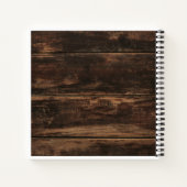 Rustige eenvoudige elegante bruinbruidbruinkast notitieboek (Achterkant)