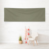 Rustige & eenvoudige olijfgroene textuur achtergro spandoek (Insitu)