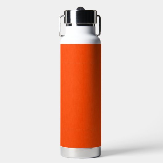 Rustige & eenvoudige oranje textuur achtergrond waterfles (Voorkant)