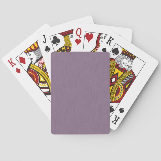 Rustige & eenvoudige paarse textuur achtergrond pokerkaarten (Achterkant)