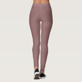 Rustige & eenvoudige roze gestructureerde achtergr leggings (Achterkant)
