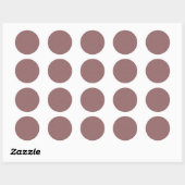 Rustige & eenvoudige roze gestructureerde achtergr ronde sticker (Vel)