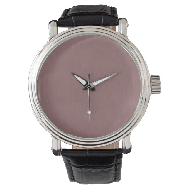Rustige & eenvoudige roze textuur achtergrond horloge (Voorkant)