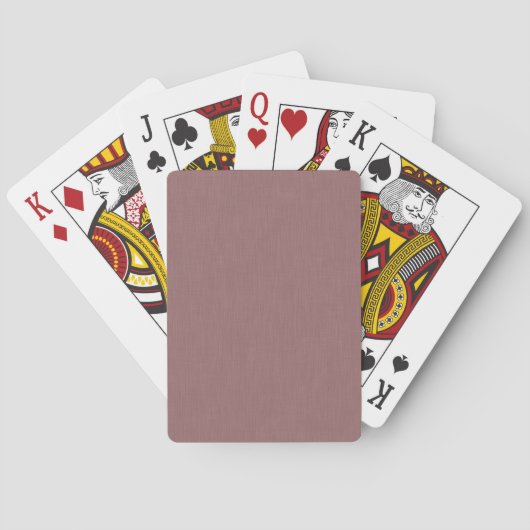 Rustige & eenvoudige roze textuurachtergrond pokerkaarten (Achterkant)