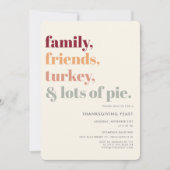 Rustige Eenvoudige Thanksgiving feestdag Kaart (Voorkant)