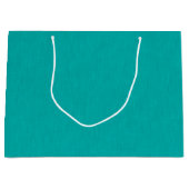 Rustige & eenvoudige Turquoise gestructureerde ach Groot Cadeauzakje (Voorkant)