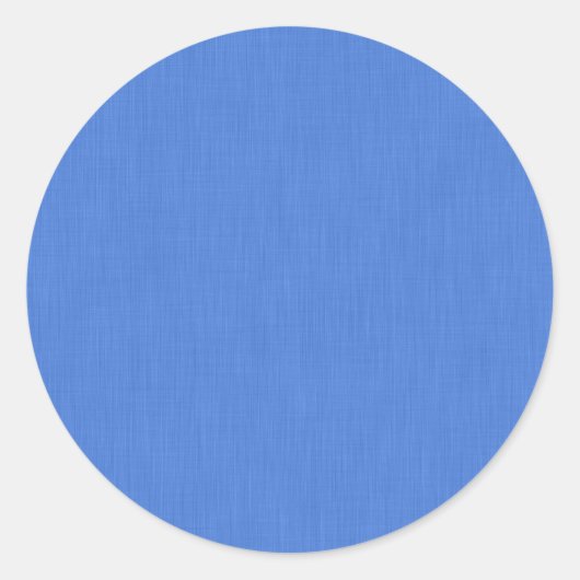 Rustige & eenvoudige visuele blauwe gestructureerd ronde sticker (Voorkant)
