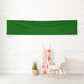 Rustige & eenvoudige visuele groene gestructureerd spandoek (Insitu)