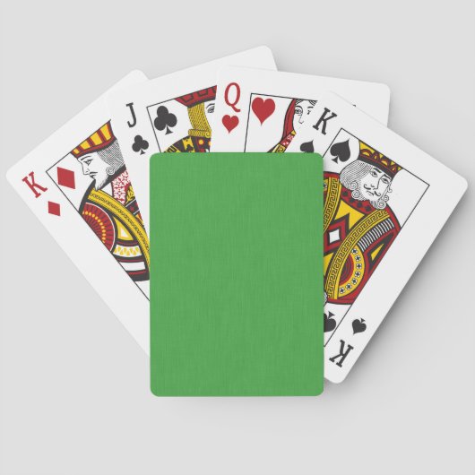 Rustige & eenvoudige visuele groene textuur achter pokerkaarten (Achterkant)