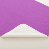 Rustige & eenvoudige visuele lavendel gestructuree sherpa deken (3/4)