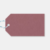 Rustige & eenvoudige visuele mauve gestructureerde cadeaulabel (Achterkant Horizontaal)
