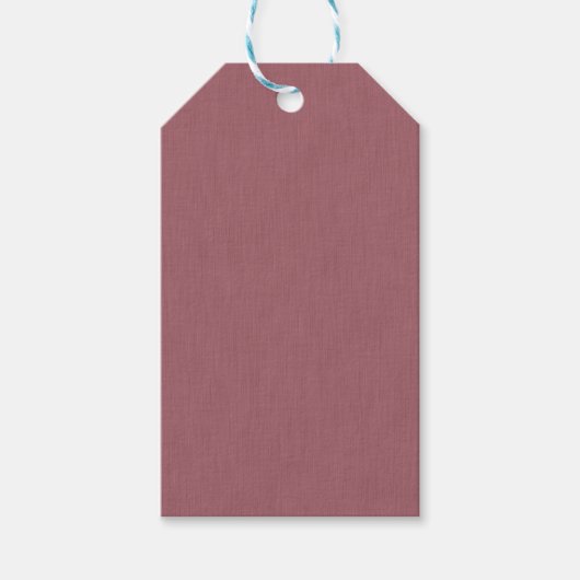 Rustige & eenvoudige visuele mauve gestructureerde cadeaulabel (Voorkant)