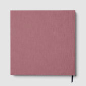 Rustige & eenvoudige visuele mauve gestructureerde gastenboek (Achterkant)
