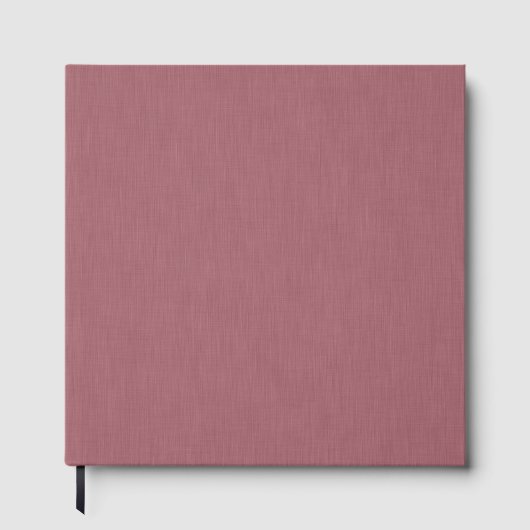 Rustige & eenvoudige visuele mauve gestructureerde gastenboek (Voorkant)