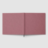 Rustige & eenvoudige visuele mauve gestructureerde gastenboek (Volledig)