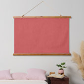 Rustige & eenvoudige visuele rode gestructureerde hangend wandkleed (Slaapkamer)