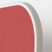 Rustige & eenvoudige visuele rode gestructureerde  pickleball paddle (Links Detail)