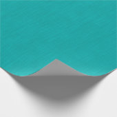 Rustige & eenvoudige visuele turquoise gestructure cadeaupapier (Hoek)