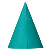 Rustige & eenvoudige visuele turquoise gestructure feesthoedjes (Achterkant)