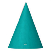 Rustige & eenvoudige visuele turquoise gestructure feesthoedjes (Links)